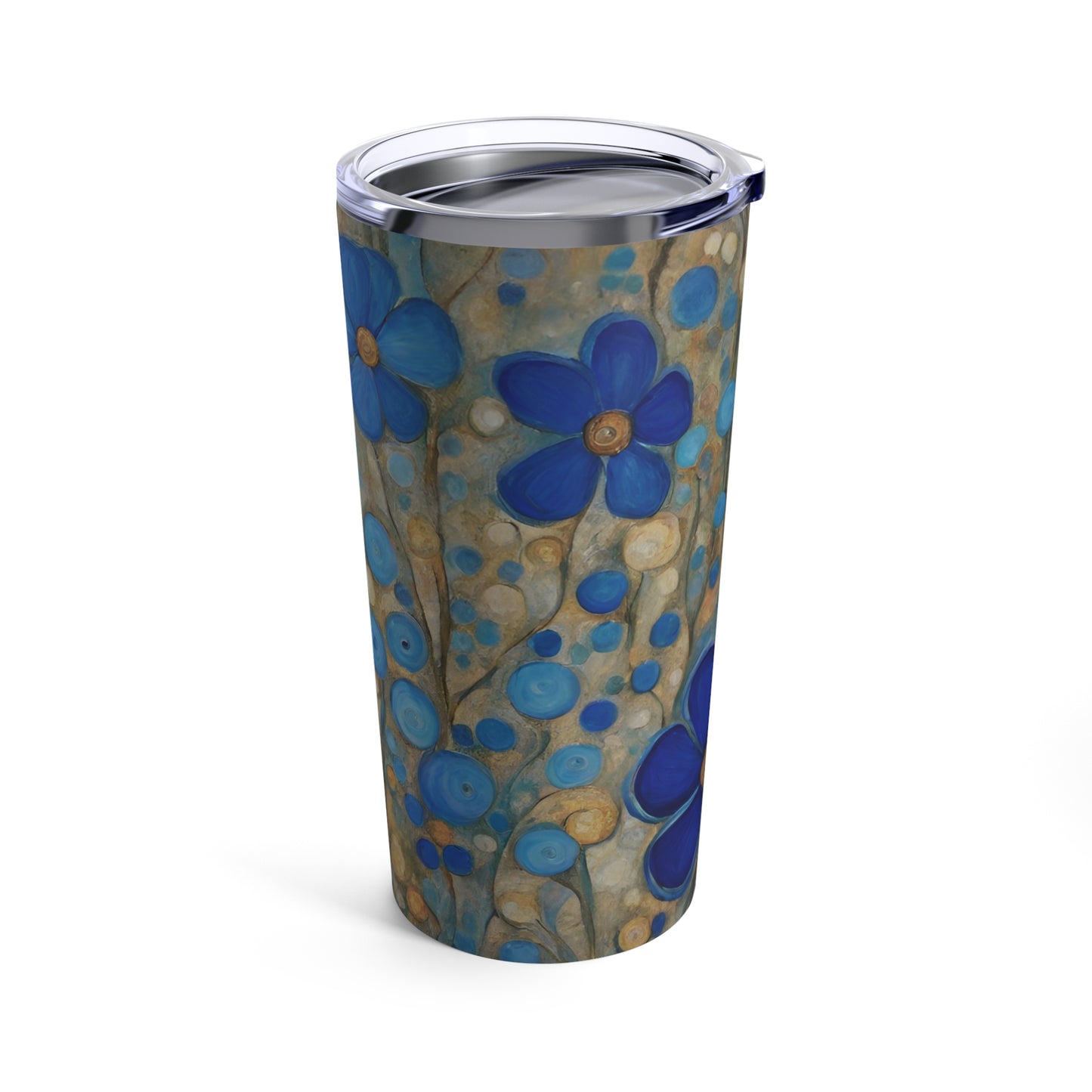 Blue Floral Pop Stainless Steel Tumbler 20oz