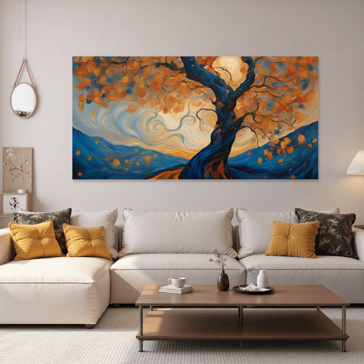 60" x 30" Printed Canvas Fabric Wall Art - No Frame (Made in USA)