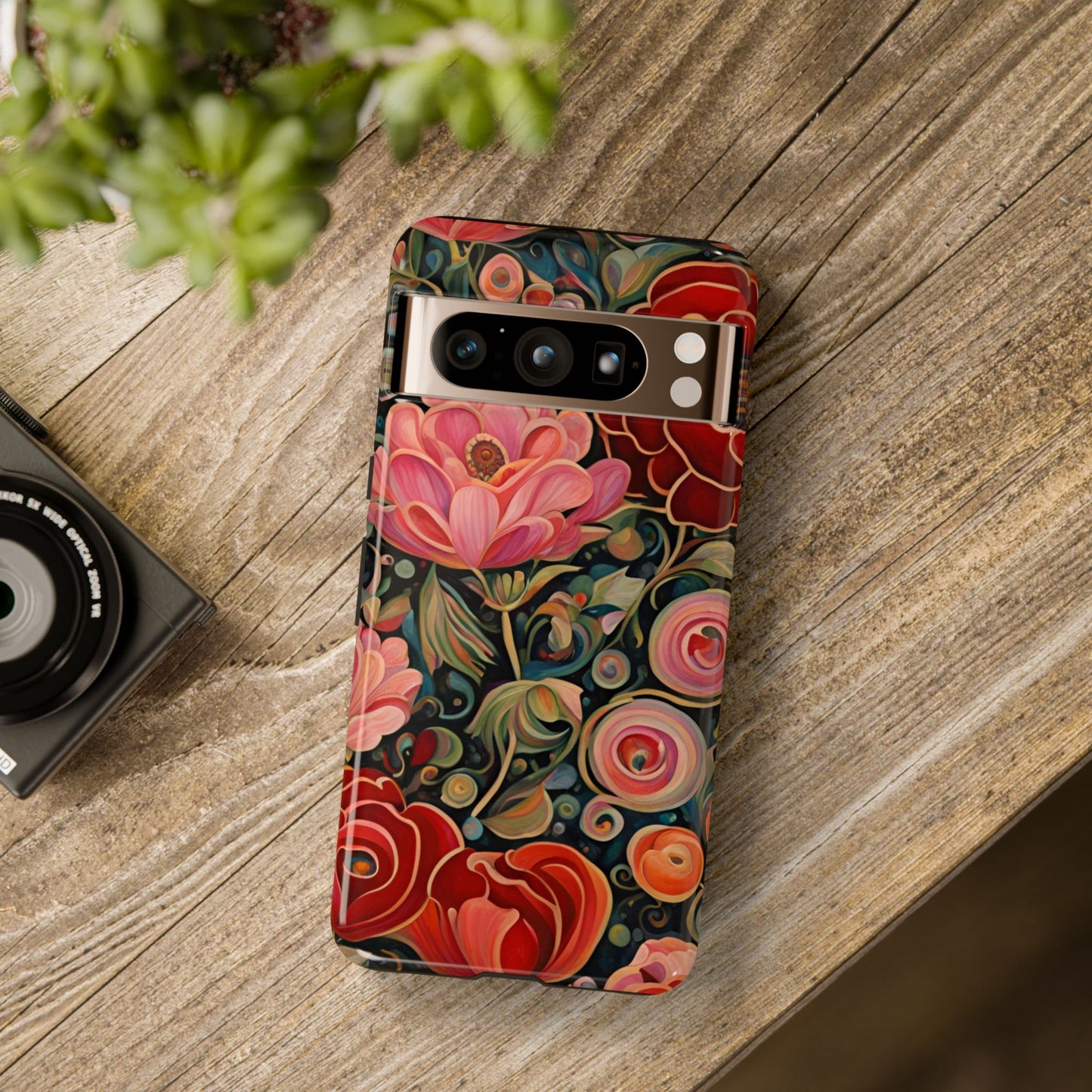 February Flowers iPhone Samsung Galaxy Google Pixel Tough Cases