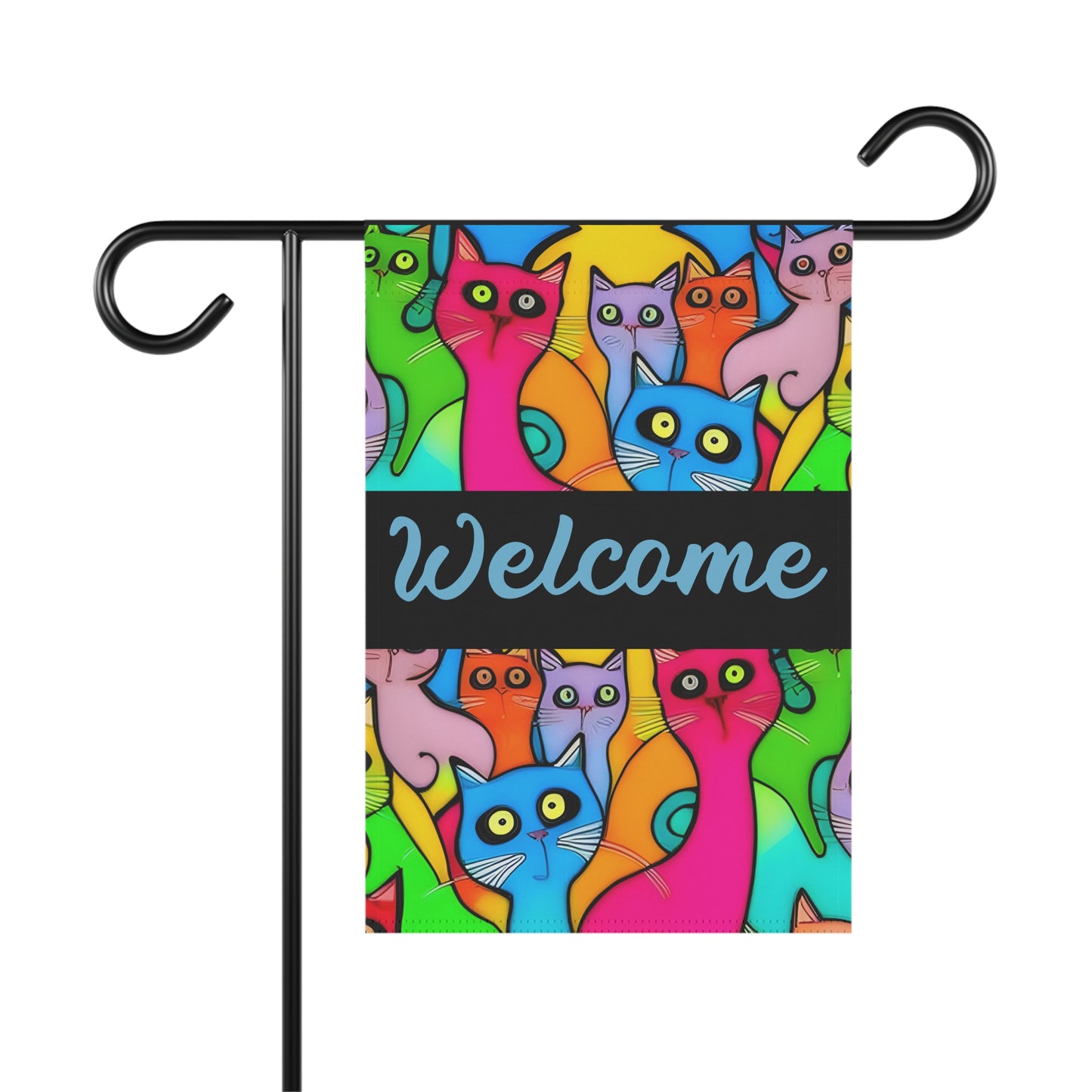 Cats By the Dozen 2-Sided Welcome Garden & House Flag/Banner