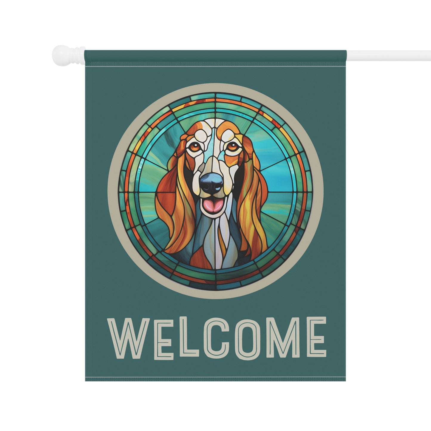 Saluki Welcome 2-Sided Garden & House Flag/Banner