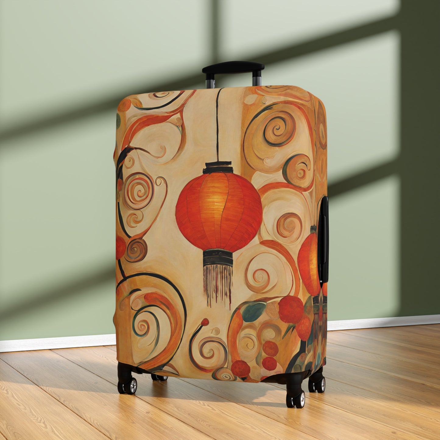 Lanterns & Swirls Luggage Cover