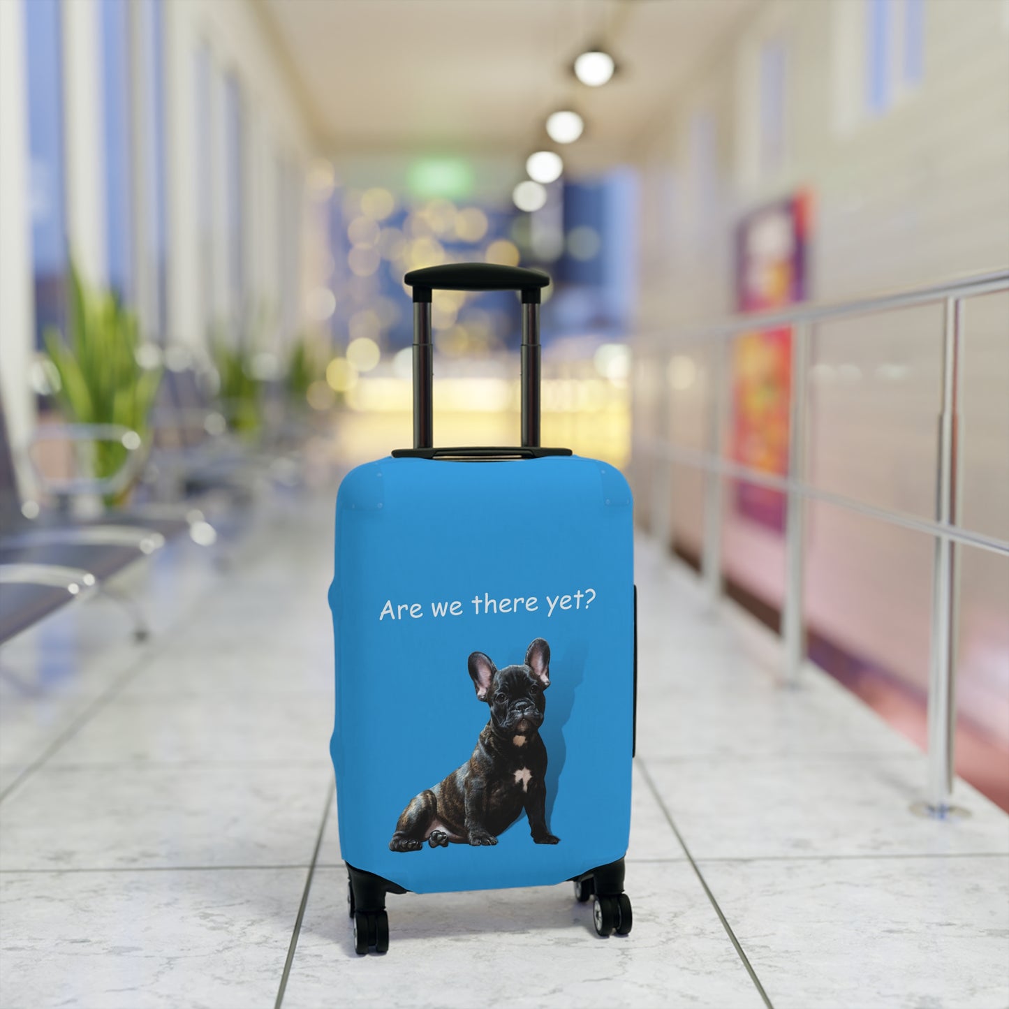 Boston Terrier Are We There Yet? Luggage Cover