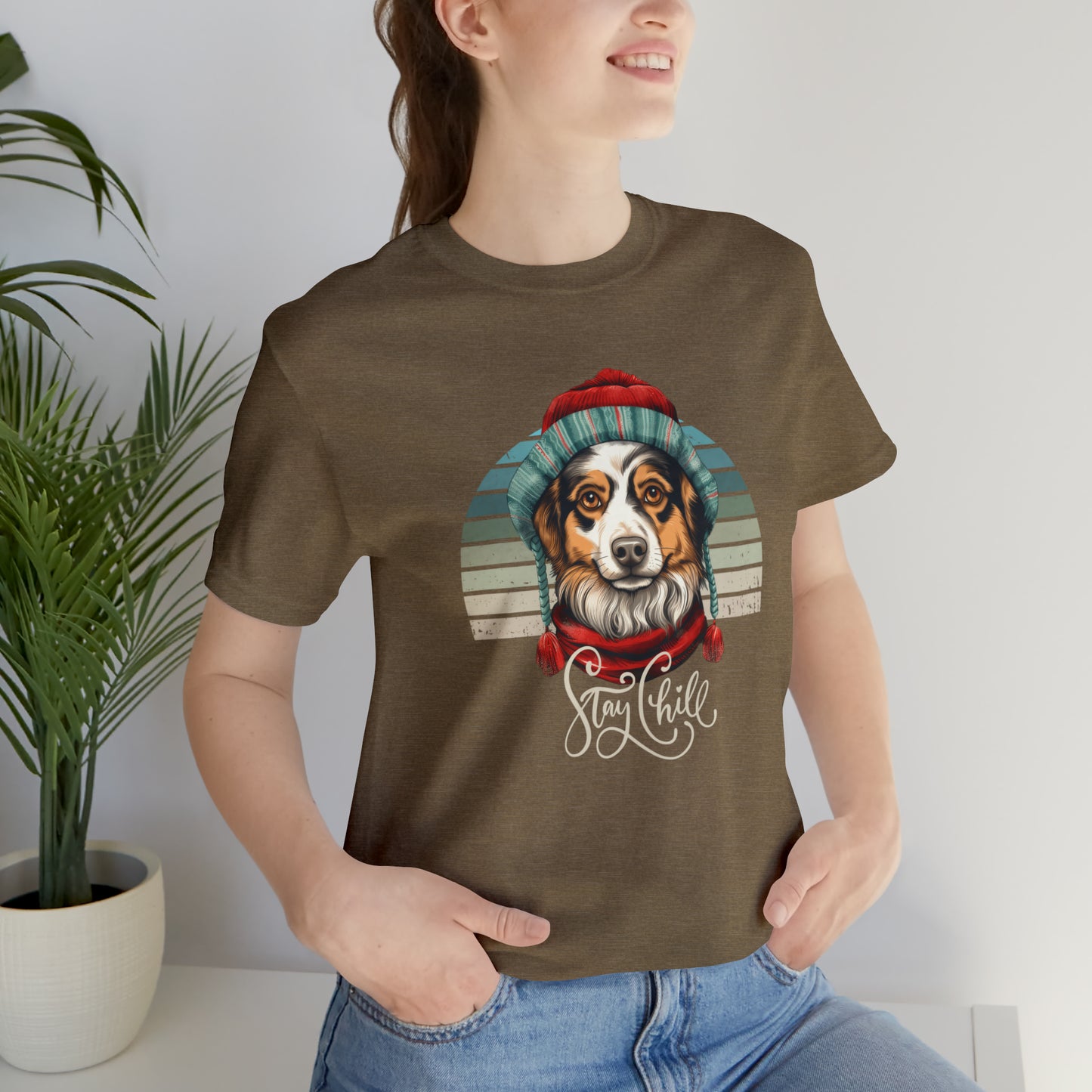 Stay Chill Miniature American Shepherd Unisex Jersey Short Sleeve Tee