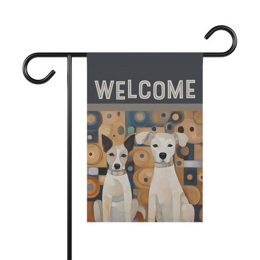 Canine Kids Welcome 2-Sided Garden & House Flag/Banner