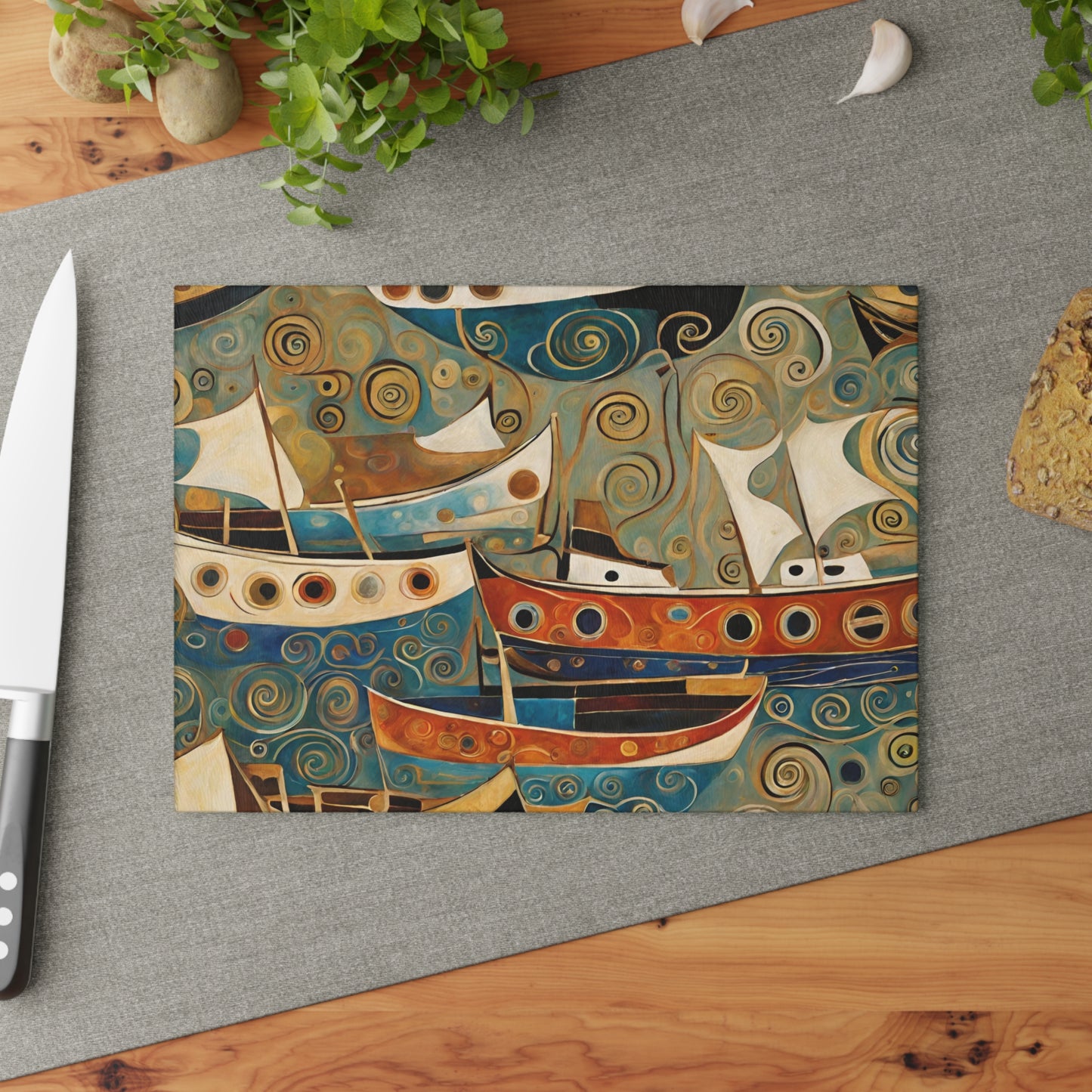 The Harbor Tempered Glass Cutting Board