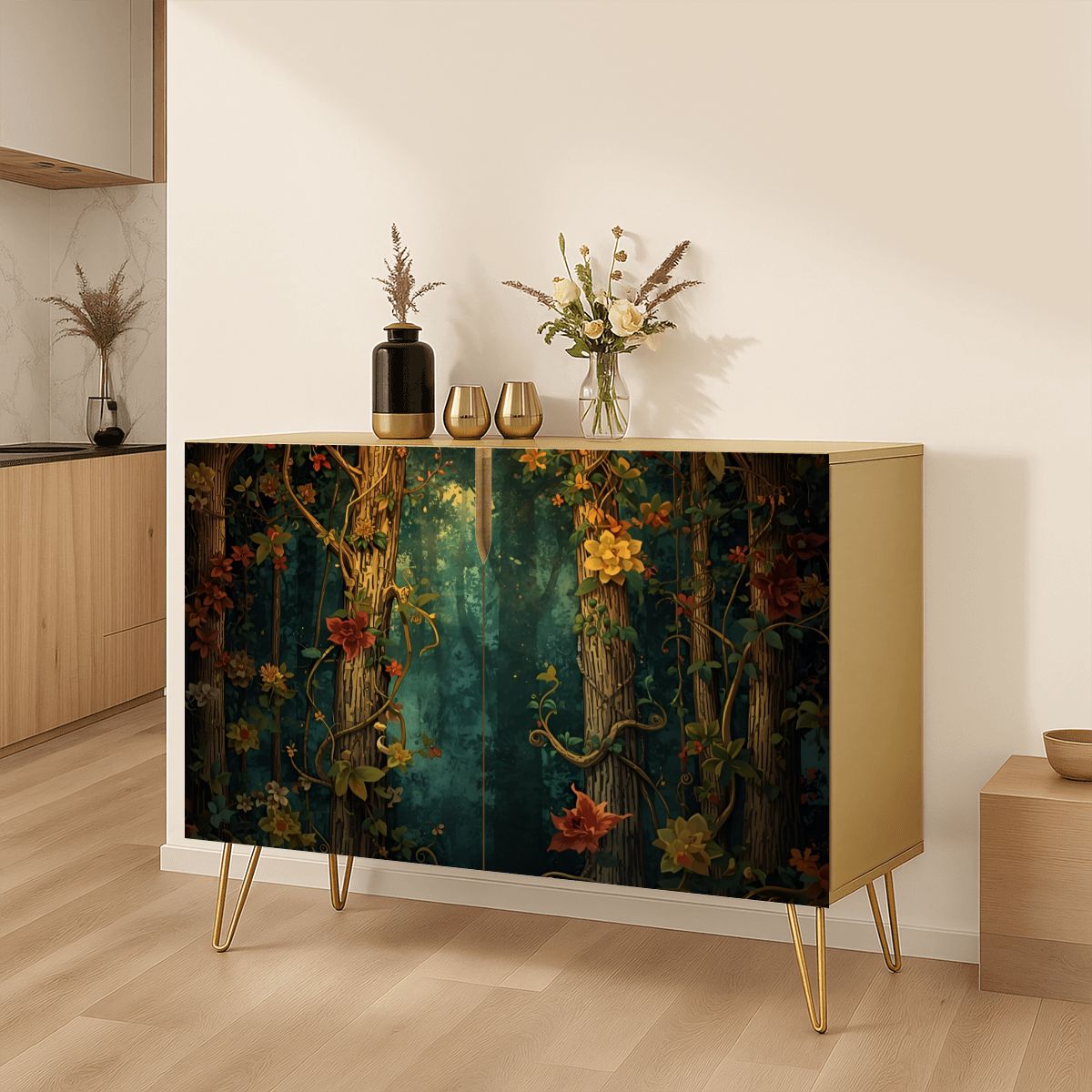 Fantasy Forest Wooden Storage Cabinet (Made in USA)