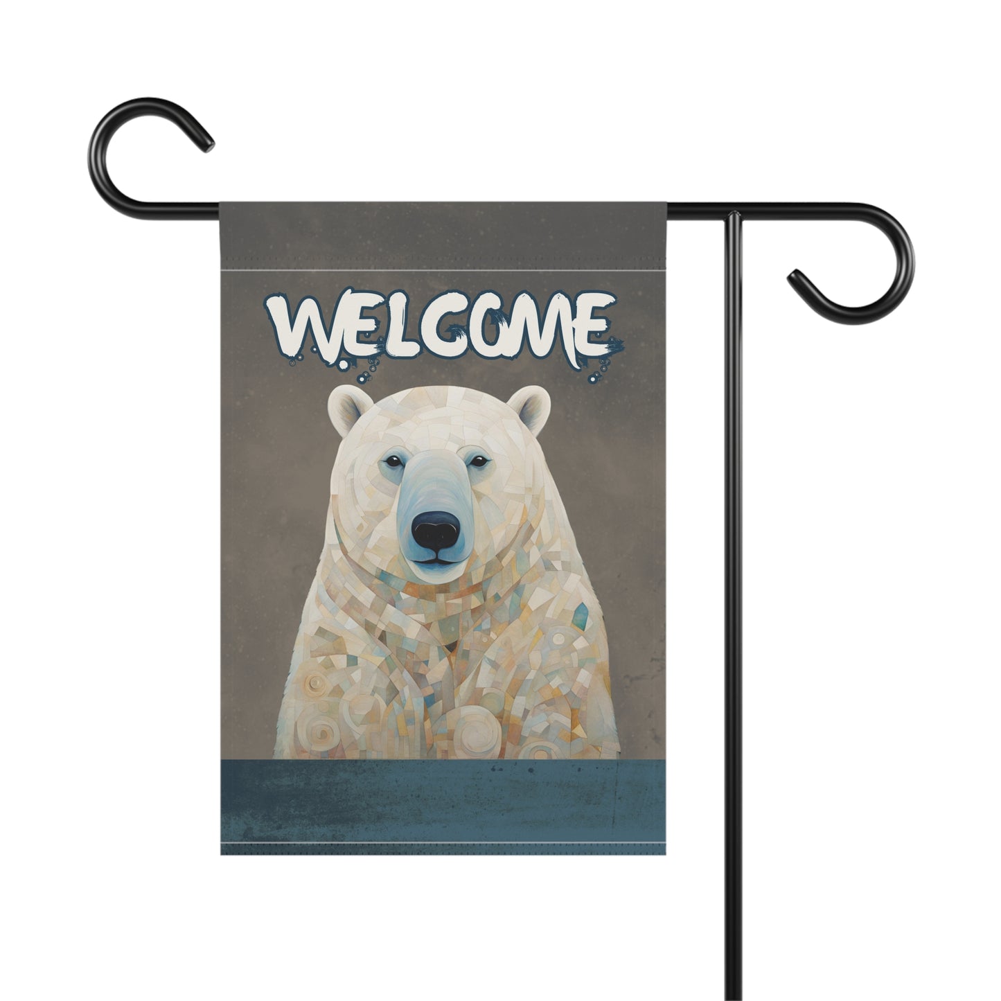 Polar Bear Welcome 2-Sided Garden & House Flag/Banner