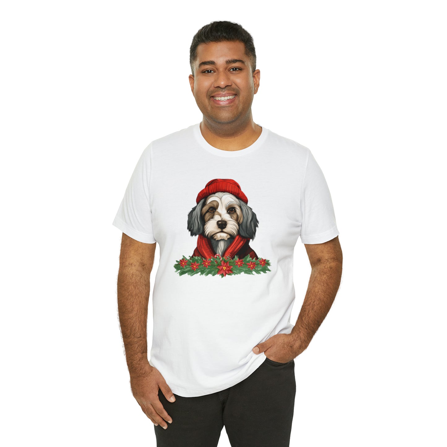 Havanese in Hat & Scarf Unisex Jersey Short Sleeve Tee