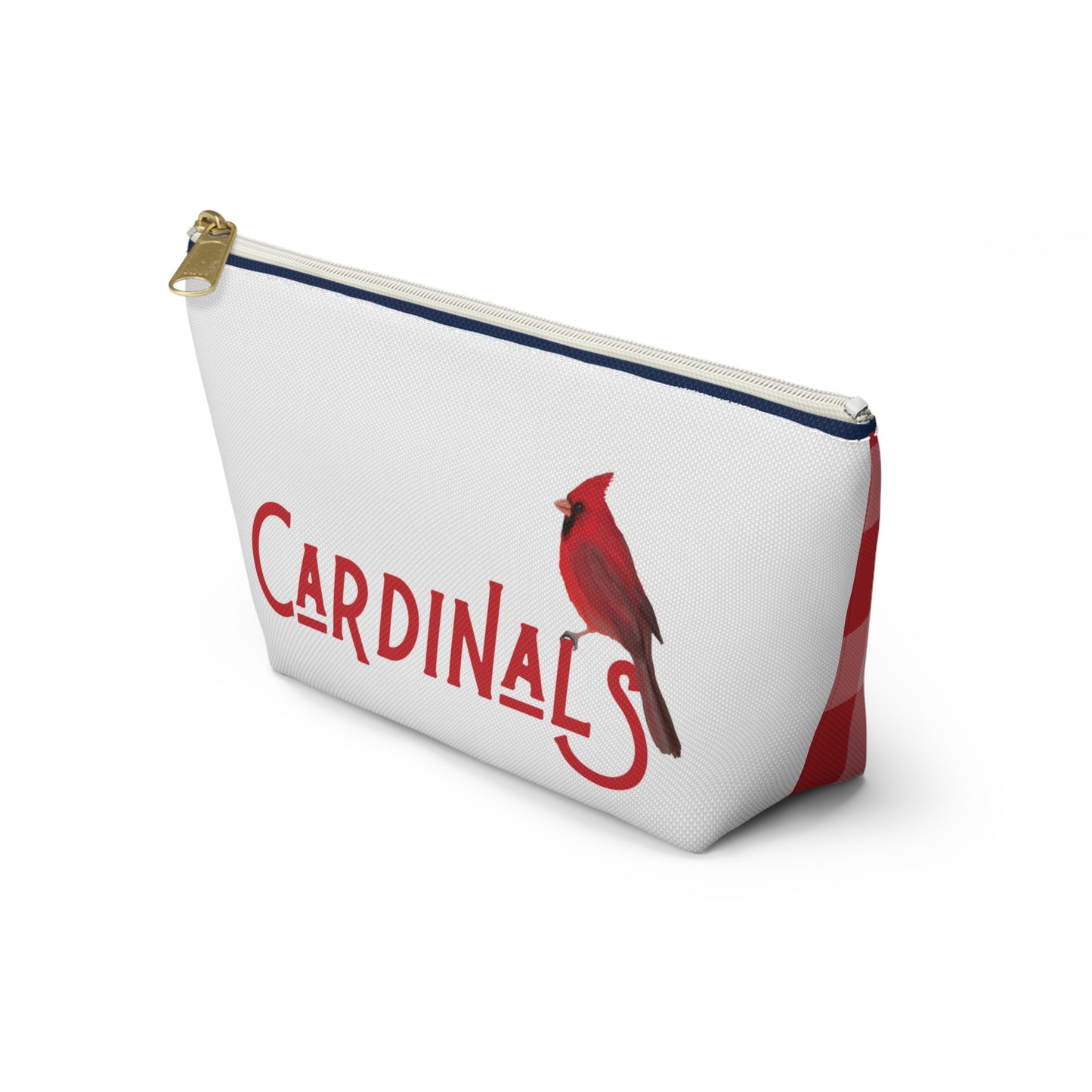 Red Plaid St Louis Cardinals Accessory Pouch w T-bottom