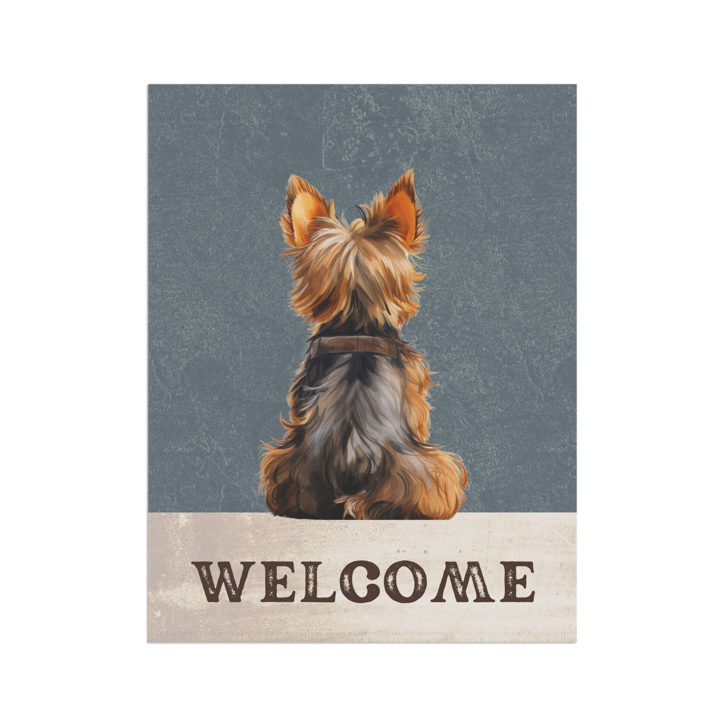 Yorkshire Terrier Welcome 2-Sided Garden & House Flag/Banner