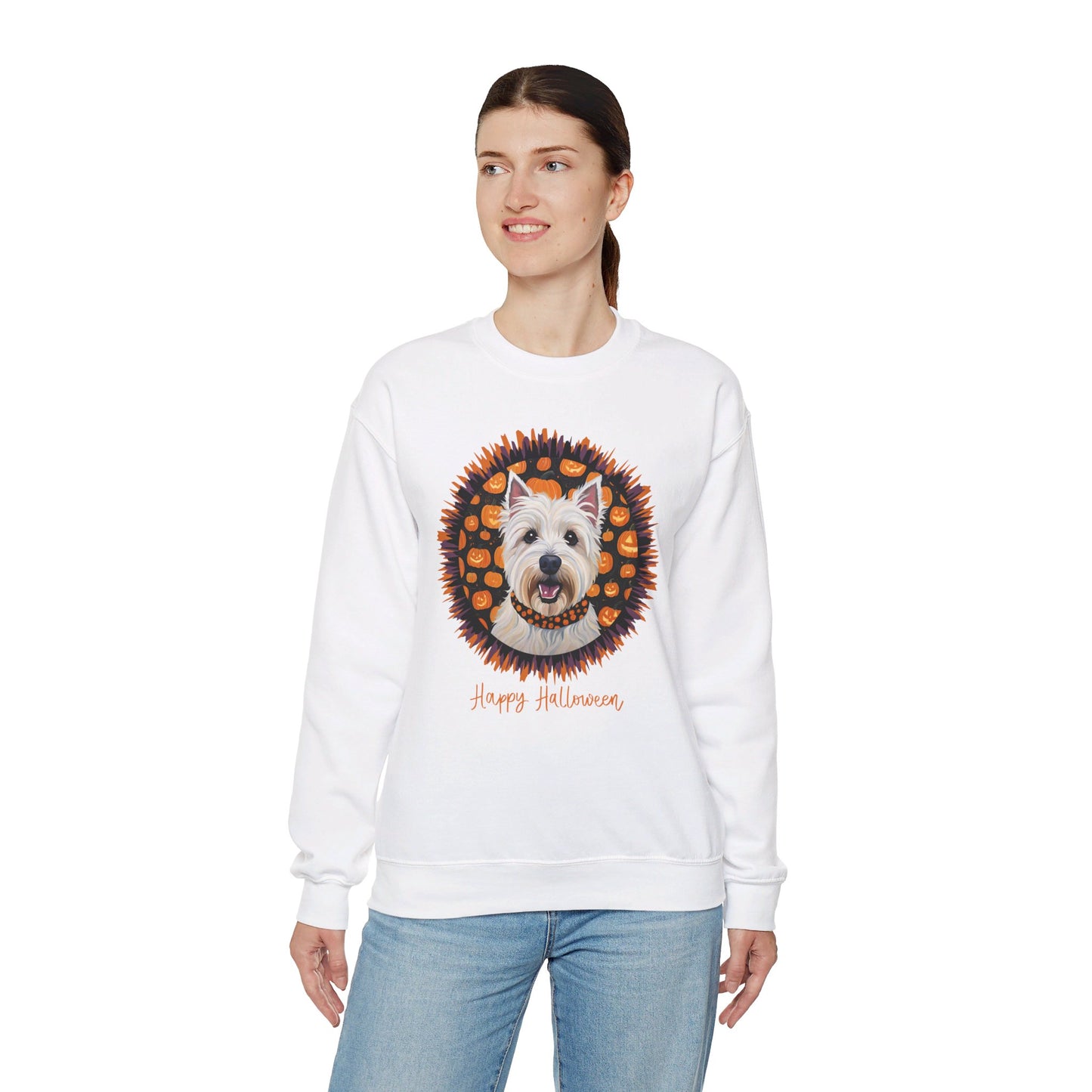 West Highland Terrier Halloween Unisex Heavy Blend™ Crewneck Sweatshirt