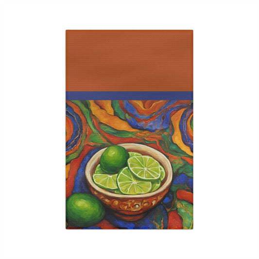 Bowl of Limes Microfiber Tea Towel