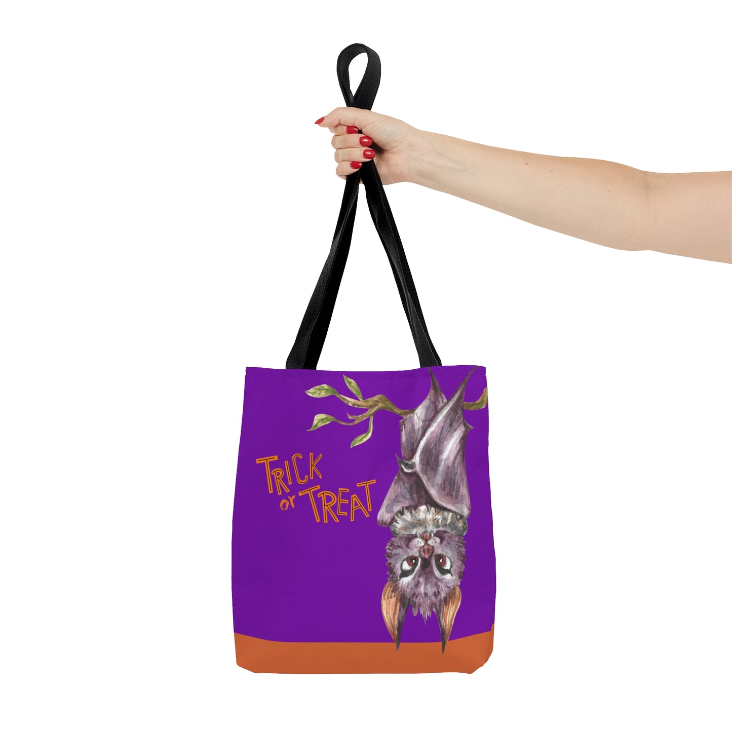 Bat & Cauldron Halloween Trick or Treat Tote Bag