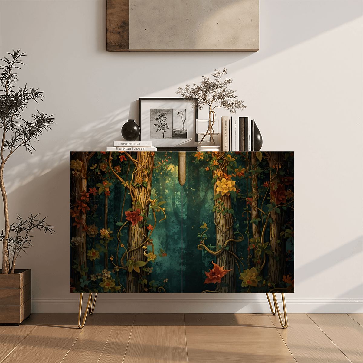 Fantasy Forest Wooden Storage Cabinet (Made in USA)