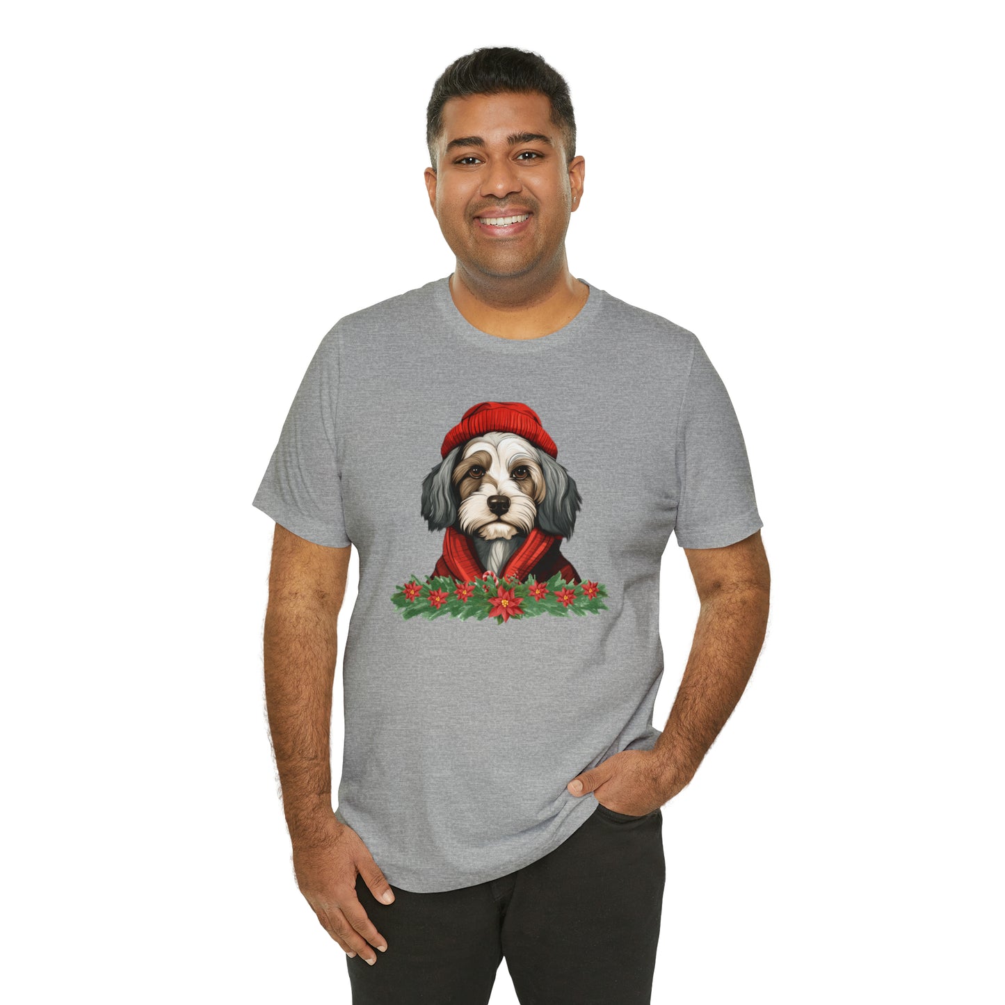 Havanese in Hat & Scarf Unisex Jersey Short Sleeve Tee