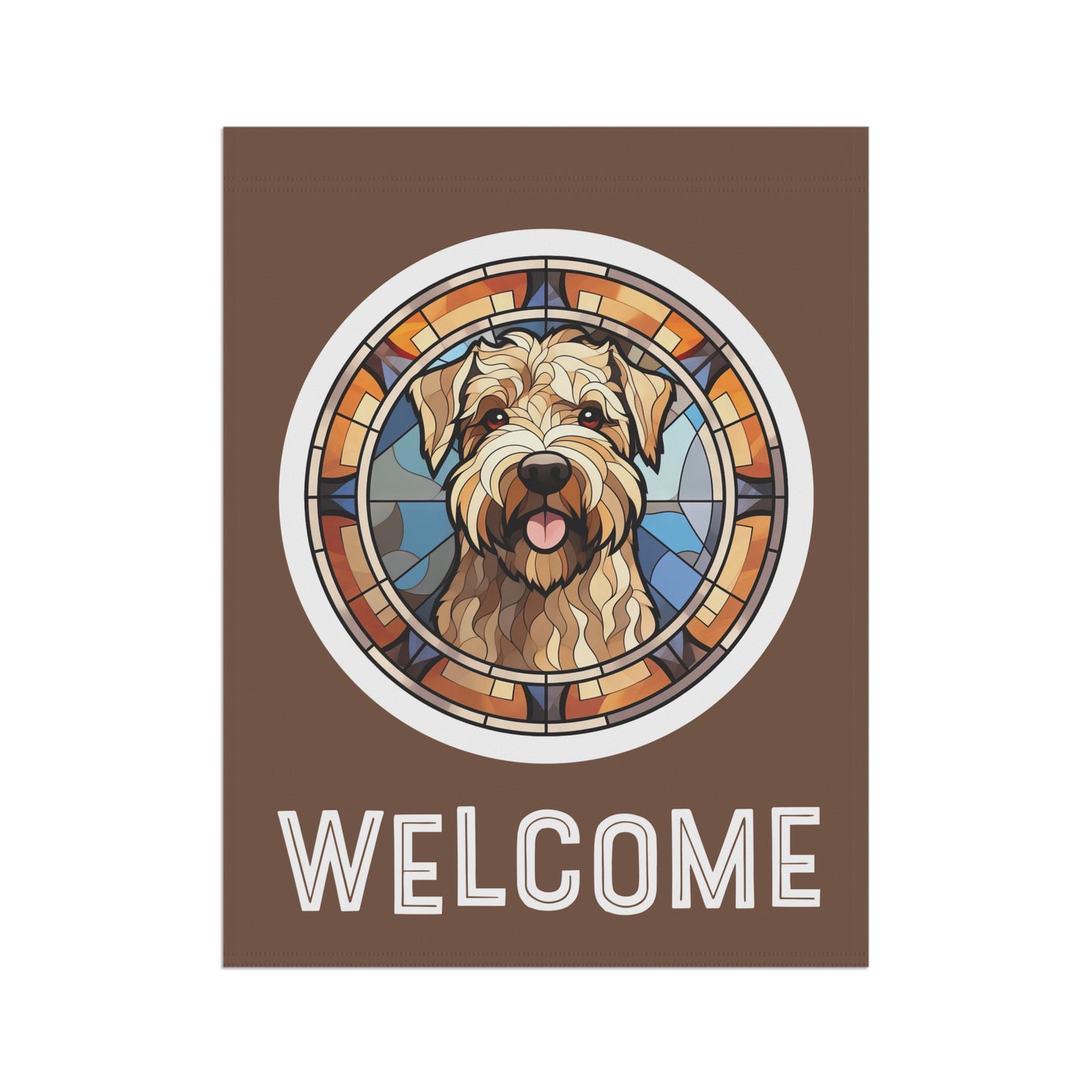 Wheaton Terrier Welcome 2-Sided Garden & House Flag/Banner