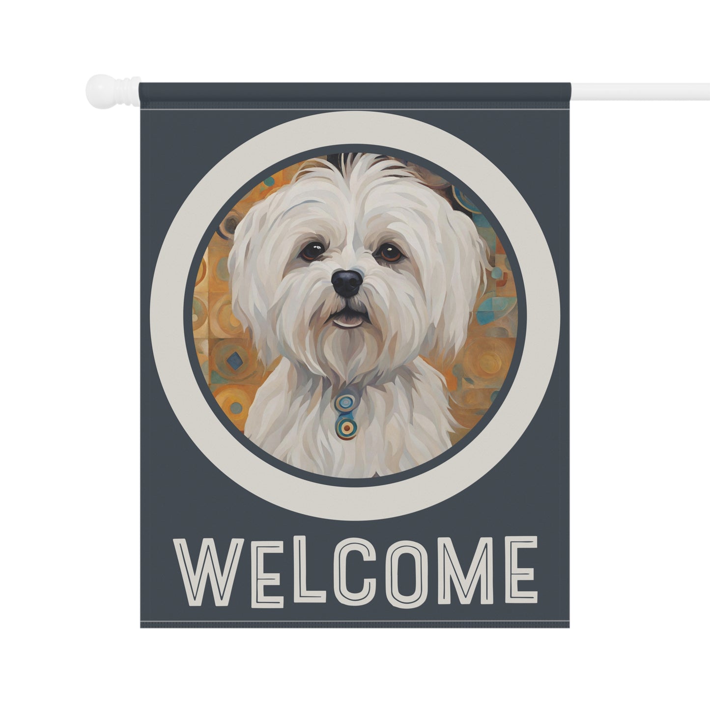 Maltese Welcome 2-Sided Garden & House Flag/Banner