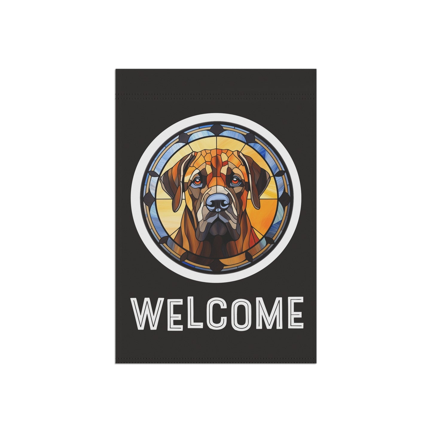 English Mastiff Welcome 2-Sided Garden & House Flag/Banner