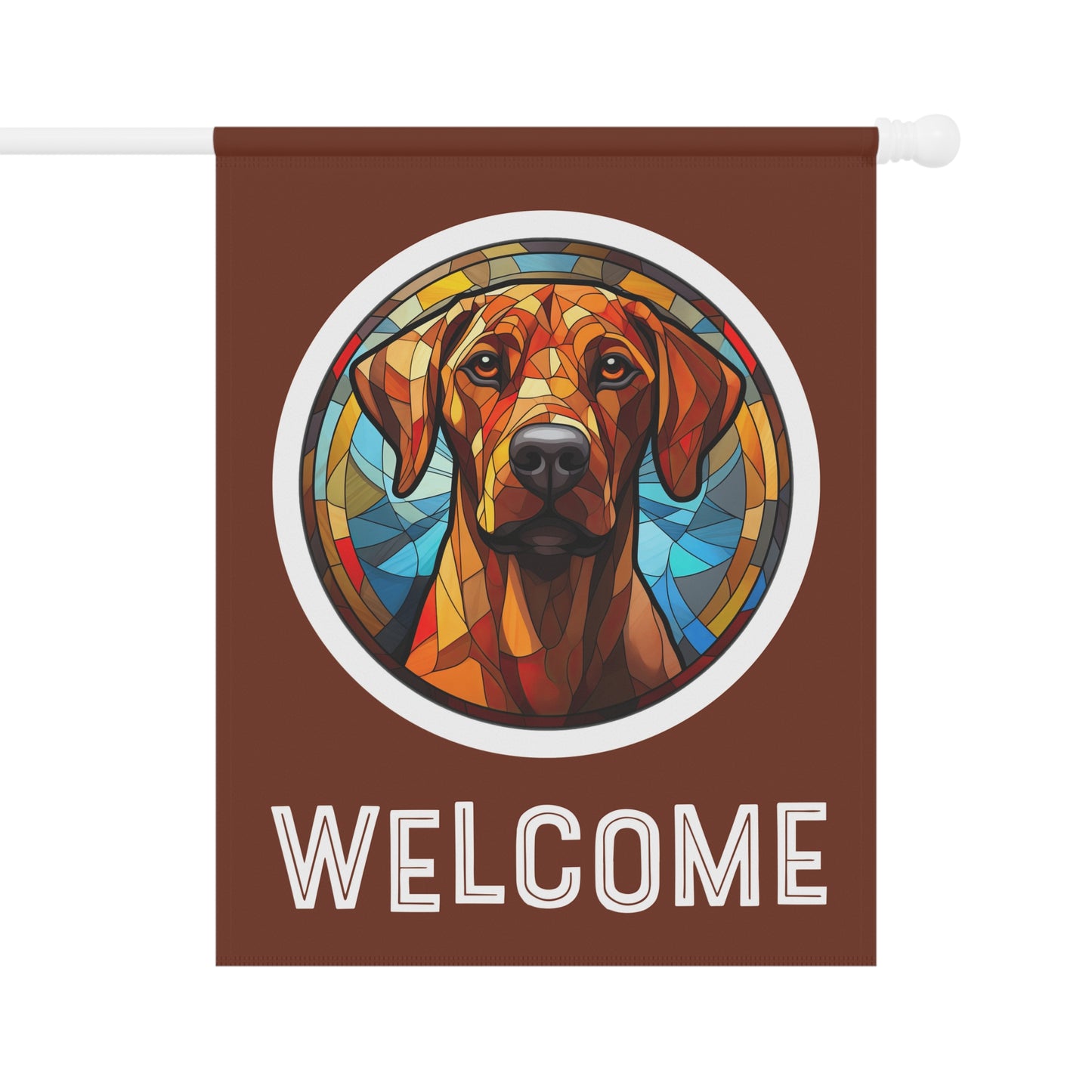 Rhodesian Ridgeback Welcome 2-Sided Garden & House Flag/Banner