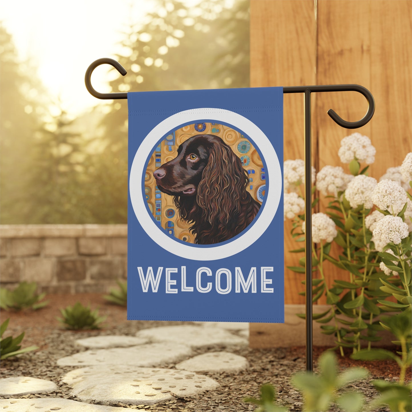 Boykin Welcome 2-Sided Garden & House Flag/Banner