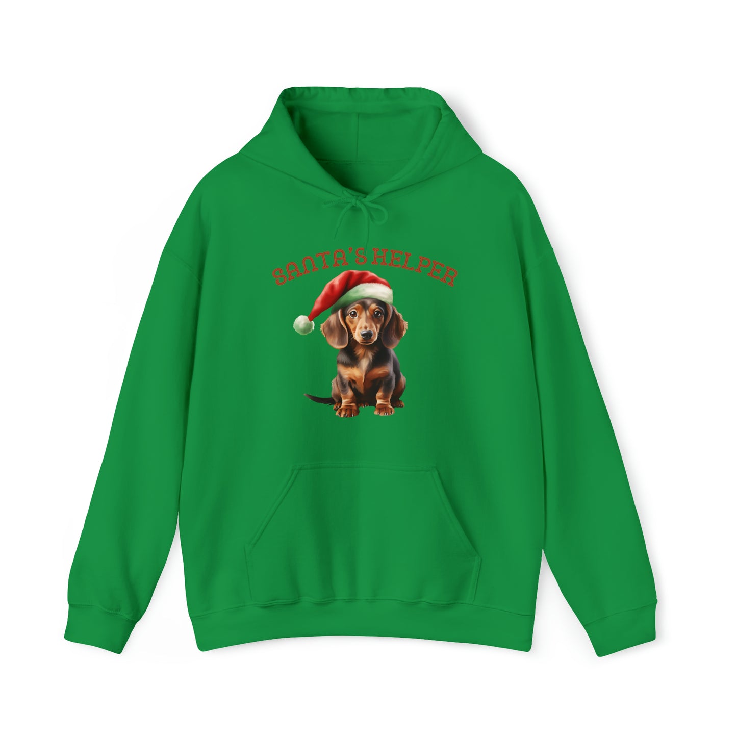 Dachshund Santa's Helper Unisex Heavy Blend™ Hooded Sweatshirt