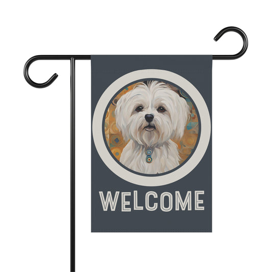 Maltese Welcome 2-Sided Garden & House Flag/Banner