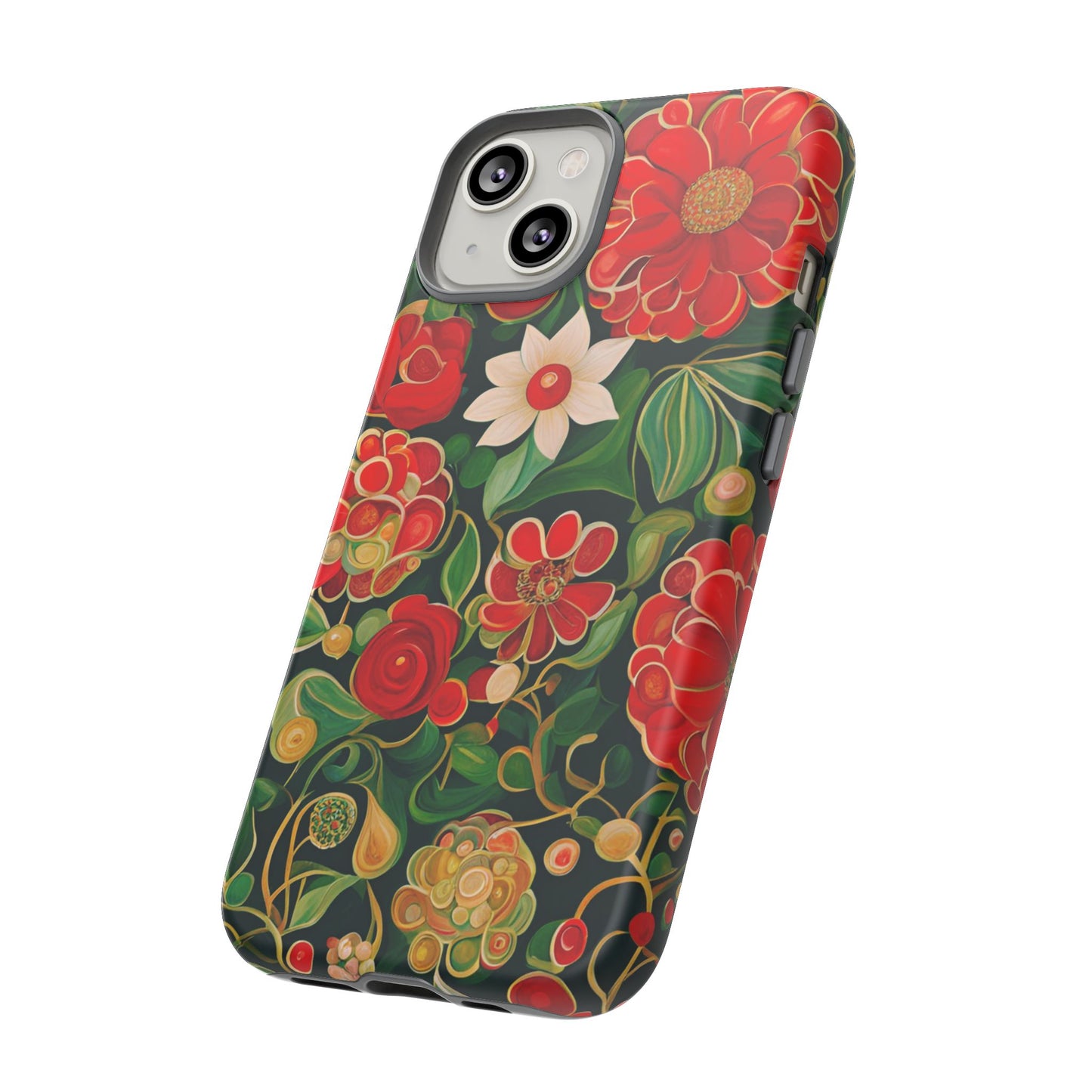 December Flowers iPhone Samsung Galaxy Google Pixel Tough Cases