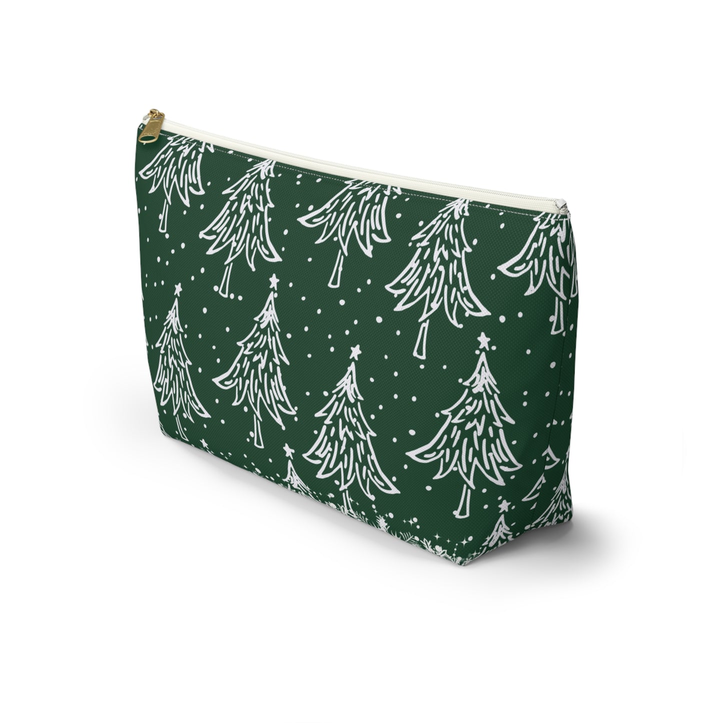 Christmas Trees for All Green Accessory Pouch w T-bottom