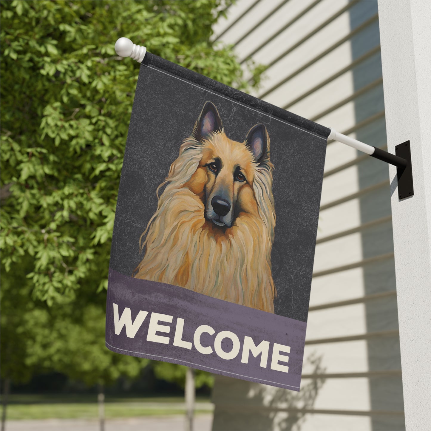 Belgian Tervuren Welcome 2-Sided Garden & House Flag/Banner