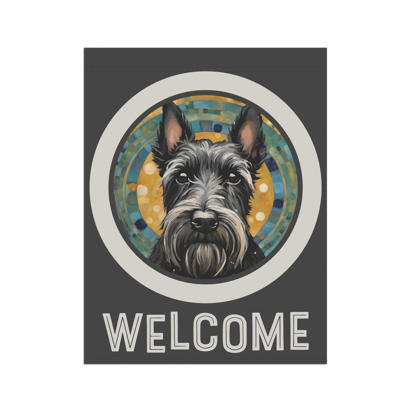 Scottish Terrier Welcome 2-Sided Garden & House Flag/Banner