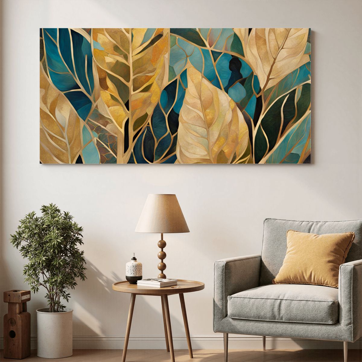 60" x 30" Printed Canvas Fabric Wall Art - No Frame (Made in USA)