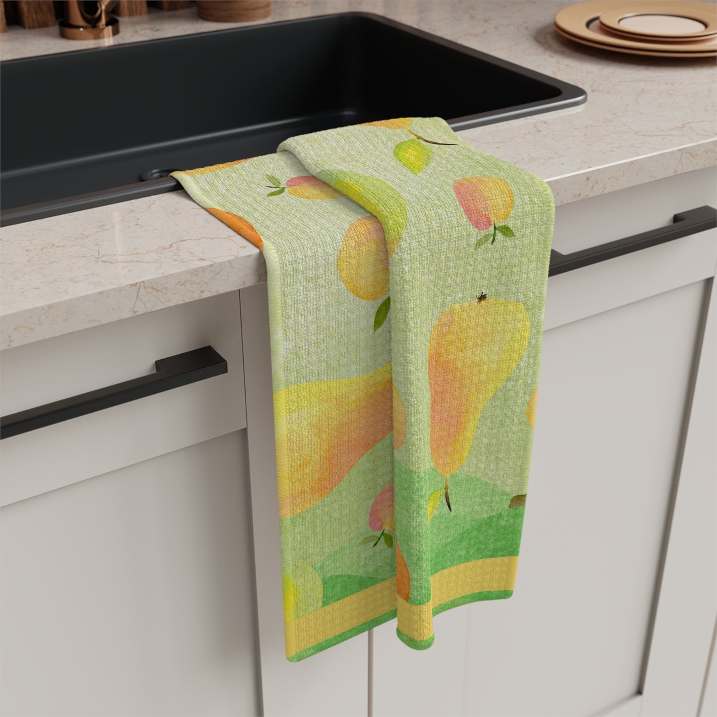 Pears & Apples Microfiber Tea Towel