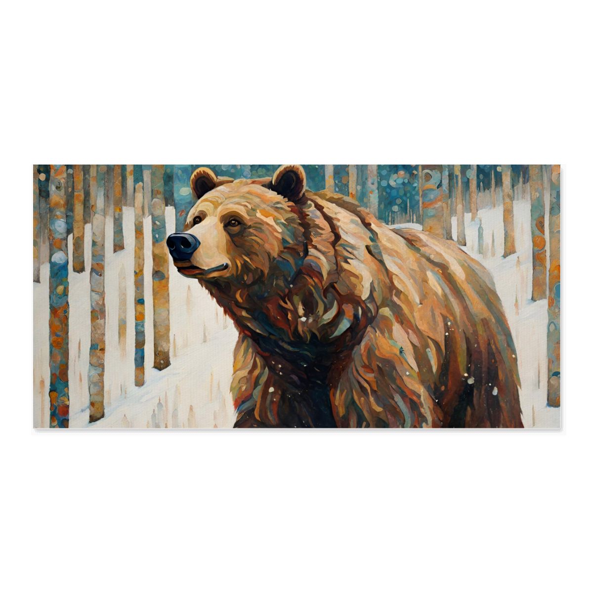 60" x 30" Printed Canvas Fabric Wall Art - No Frame (Made in USA)