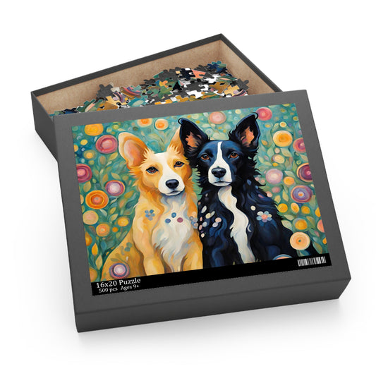 Pete & Doug Dog Friends Puzzle (500-Piece)