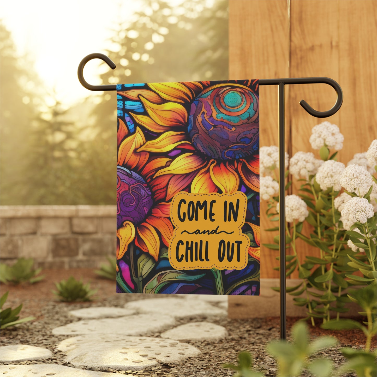 Come In & Chill Out 2-Sided Garden & House Flag/Banner