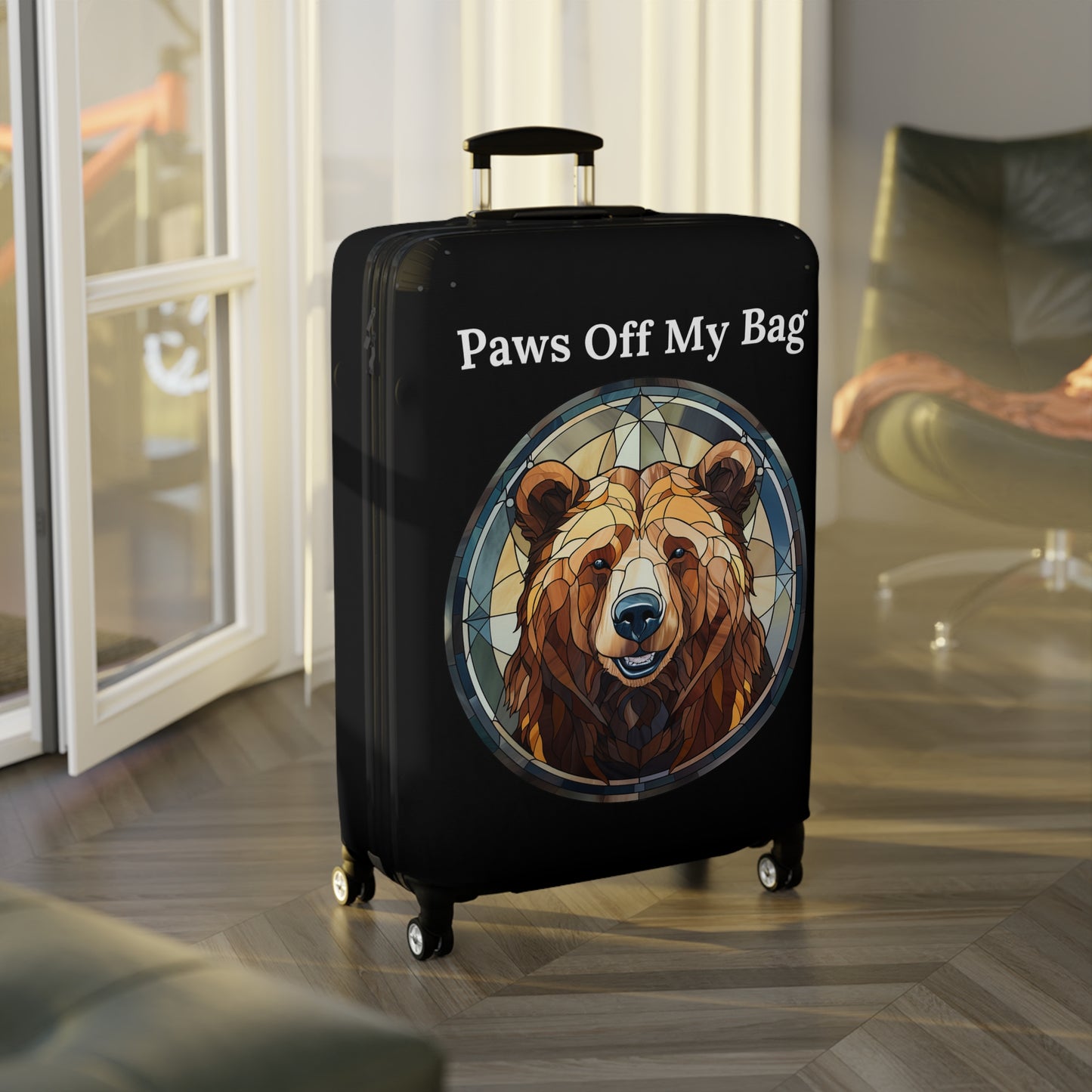 Grizzly Paws off My Bag Luggage Cover