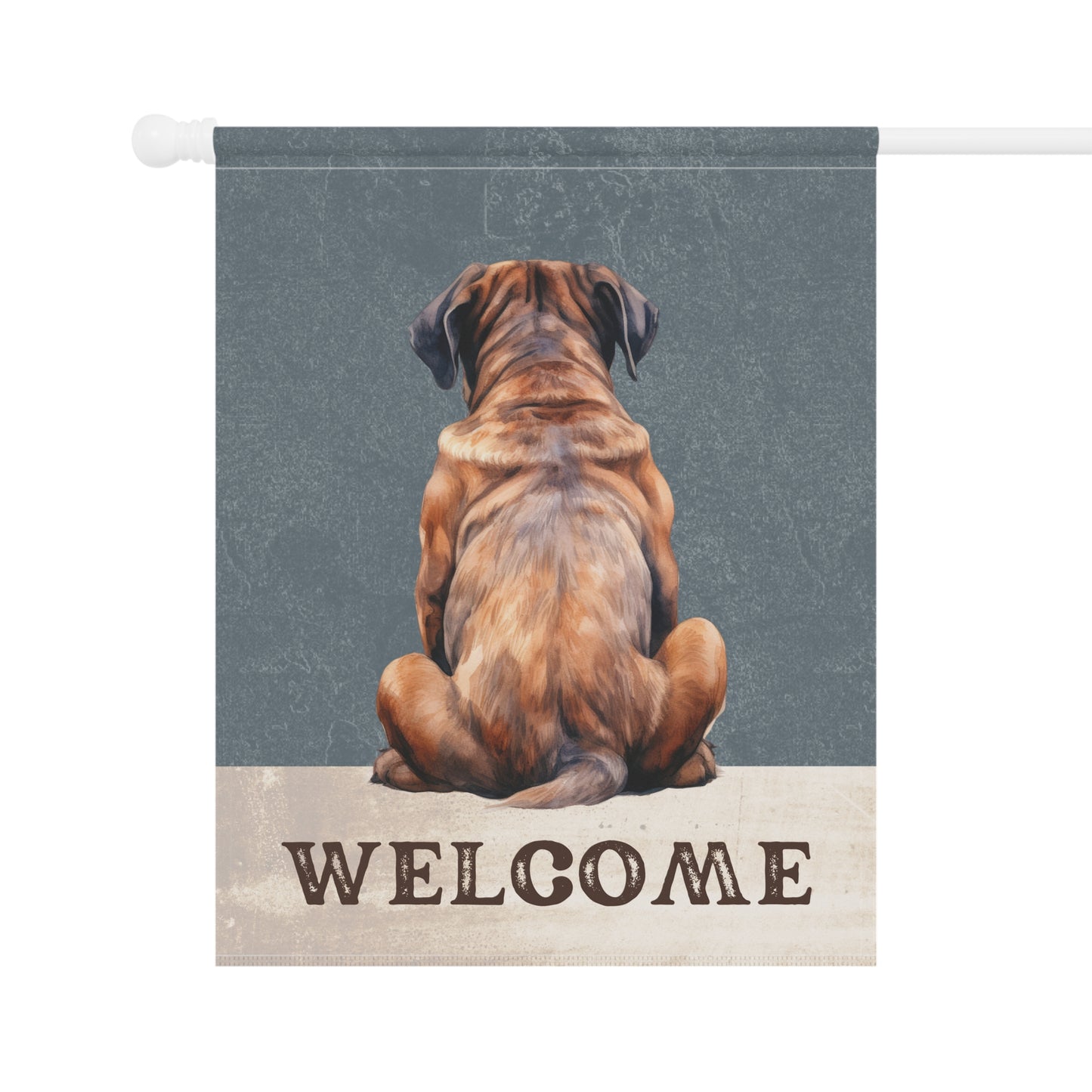 Mastiff Welcome 2-Sided Garden & House Flag/Banner