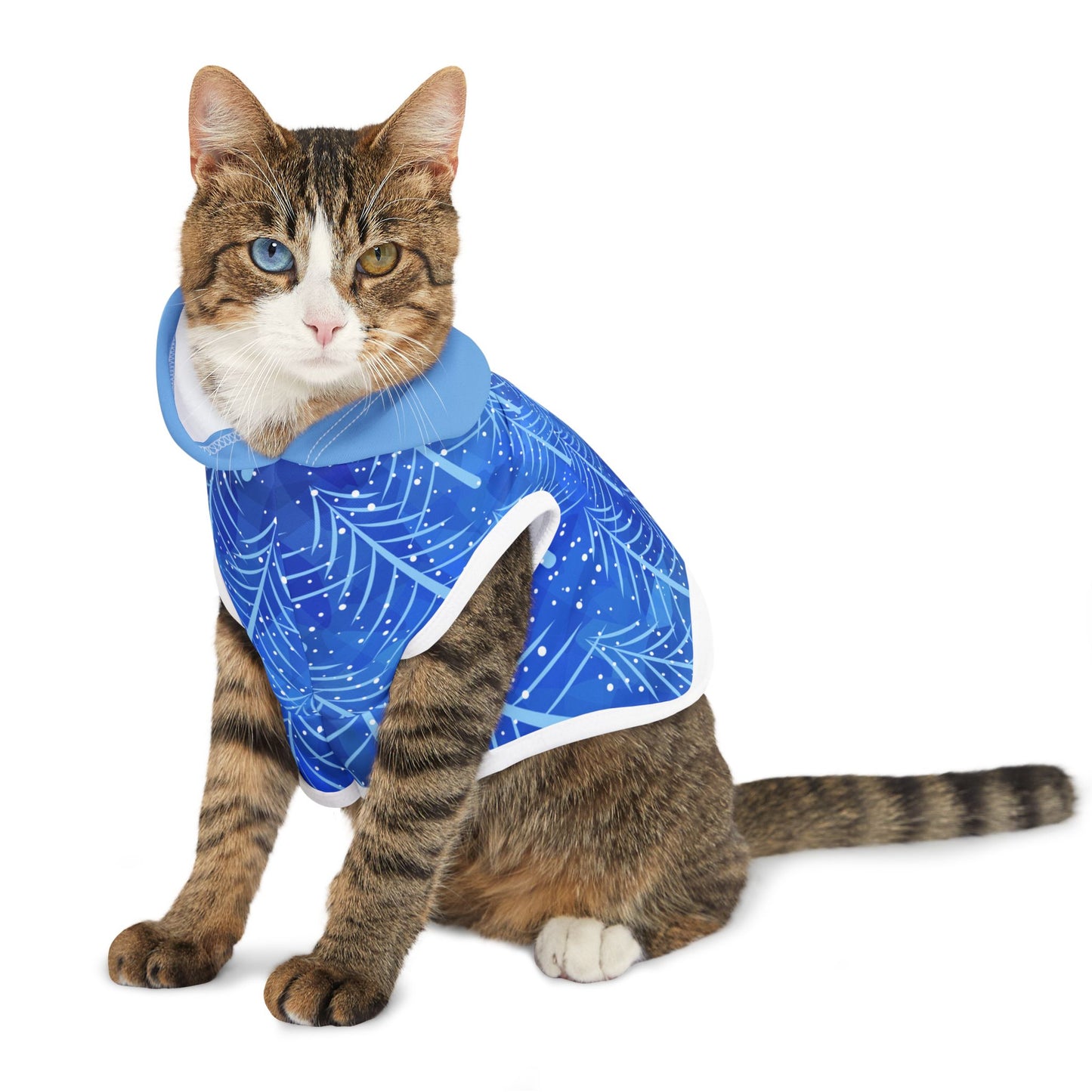 Pines on Blue Pet Hoodie