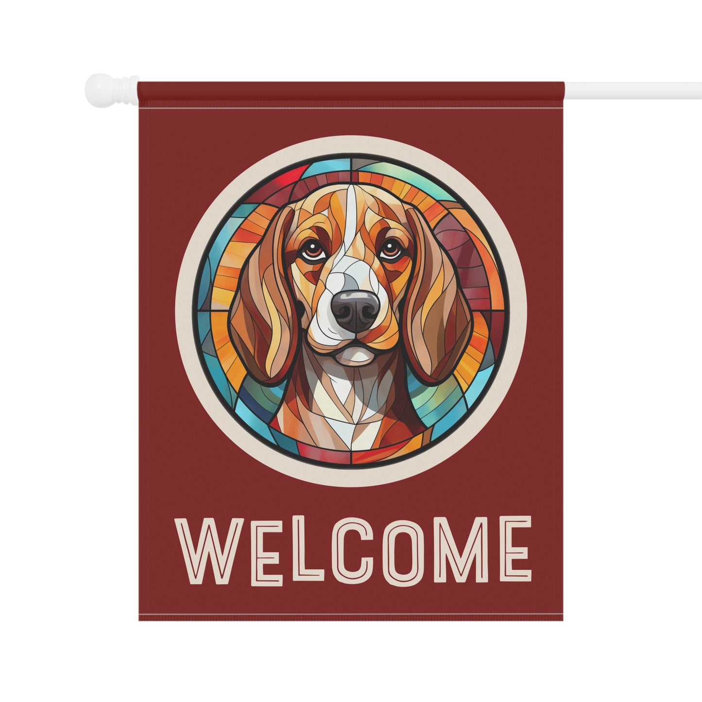 Beagle Welcome 2-Sided Garden & House Flag/Banner