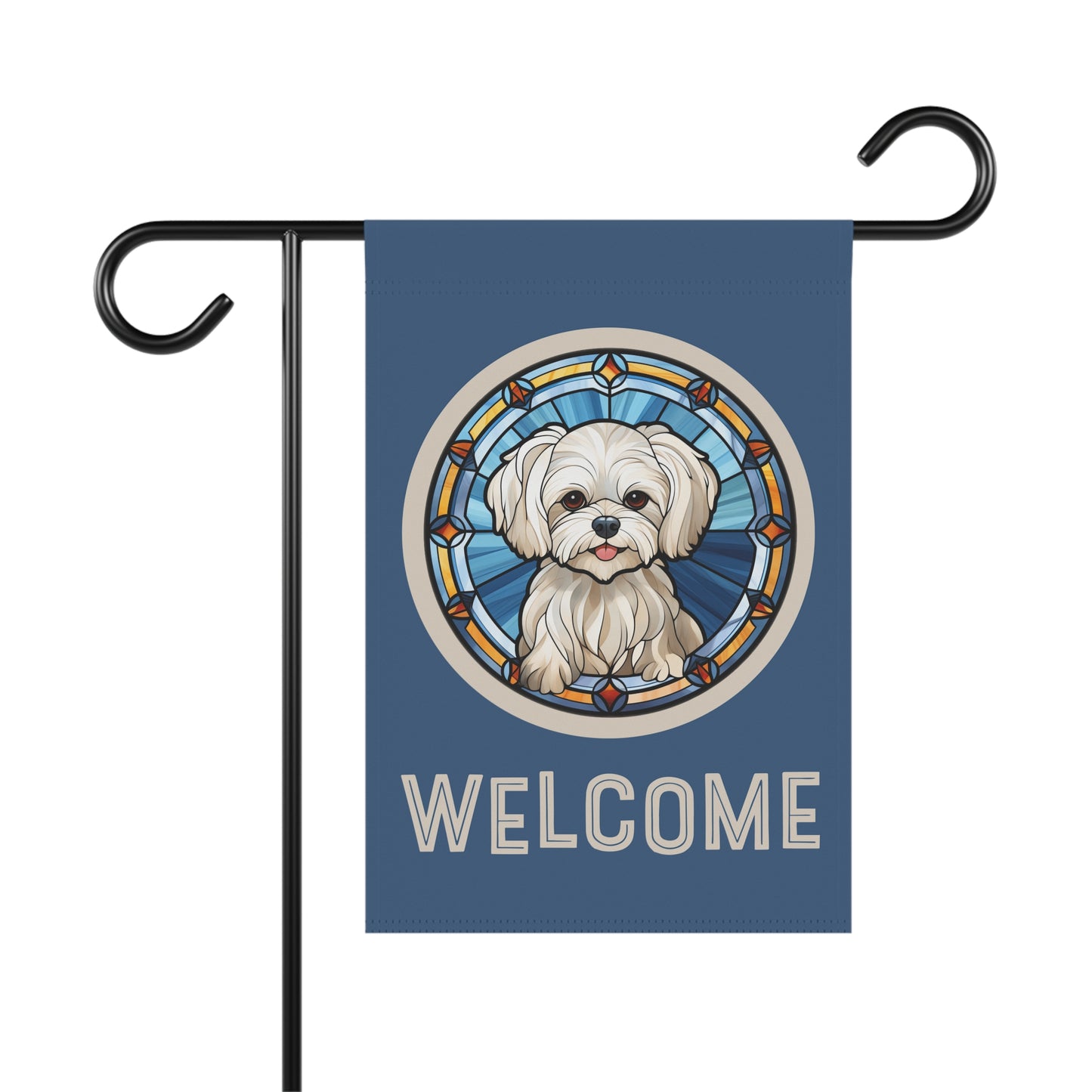 Maltese Welcome 2-Sided Garden & House Flag/Banner