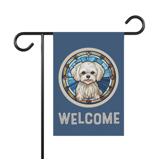 Maltese Welcome 2-Sided Garden & House Flag/Banner
