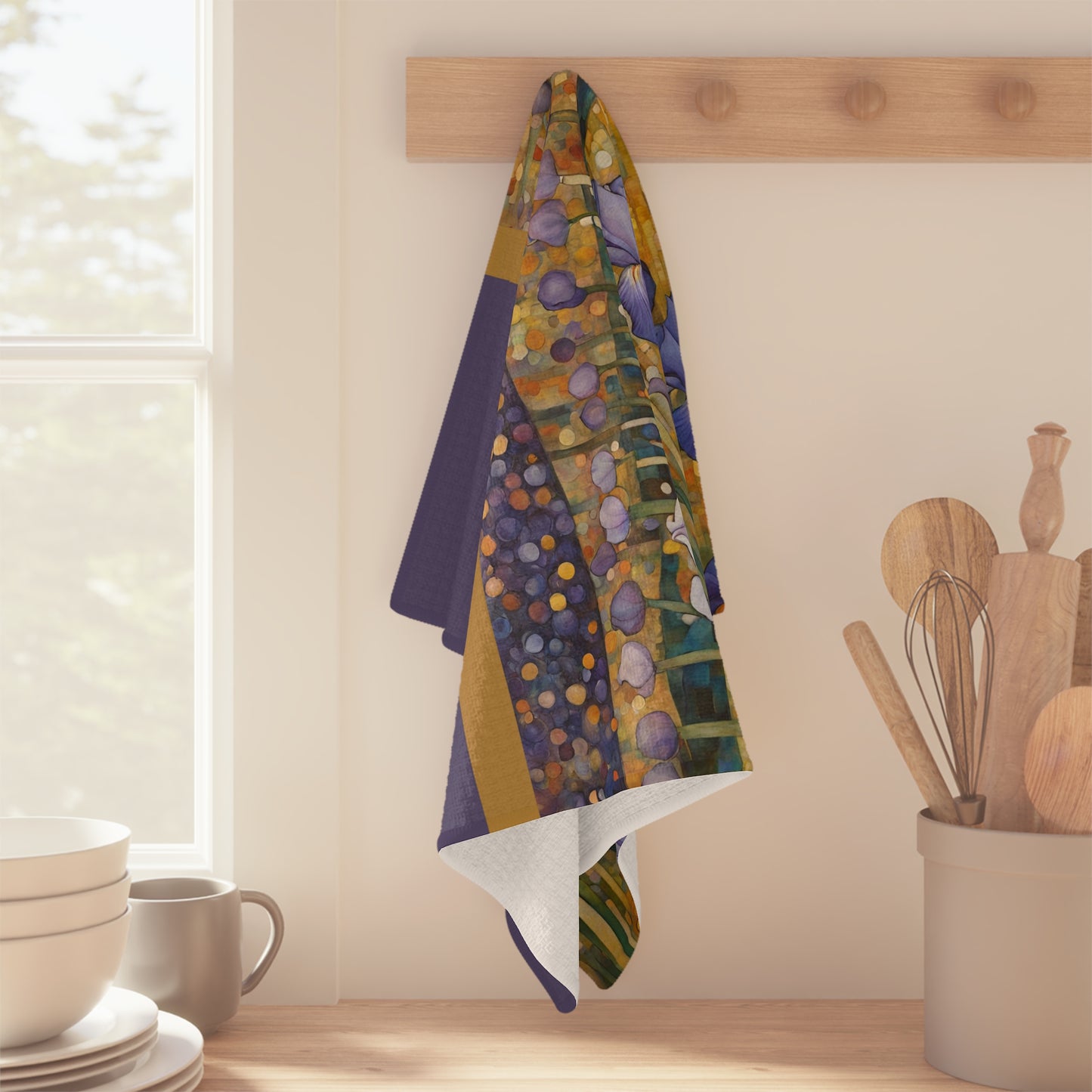 Iris Dreams Microfiber Tea Towel