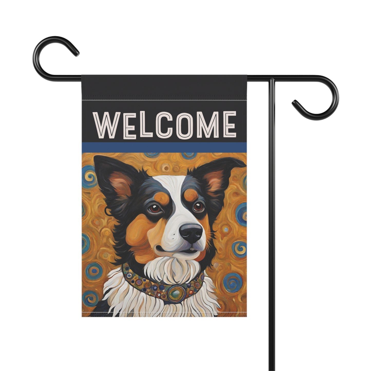 Auggie Welcome 2-Sided Garden & House Flag/Banner