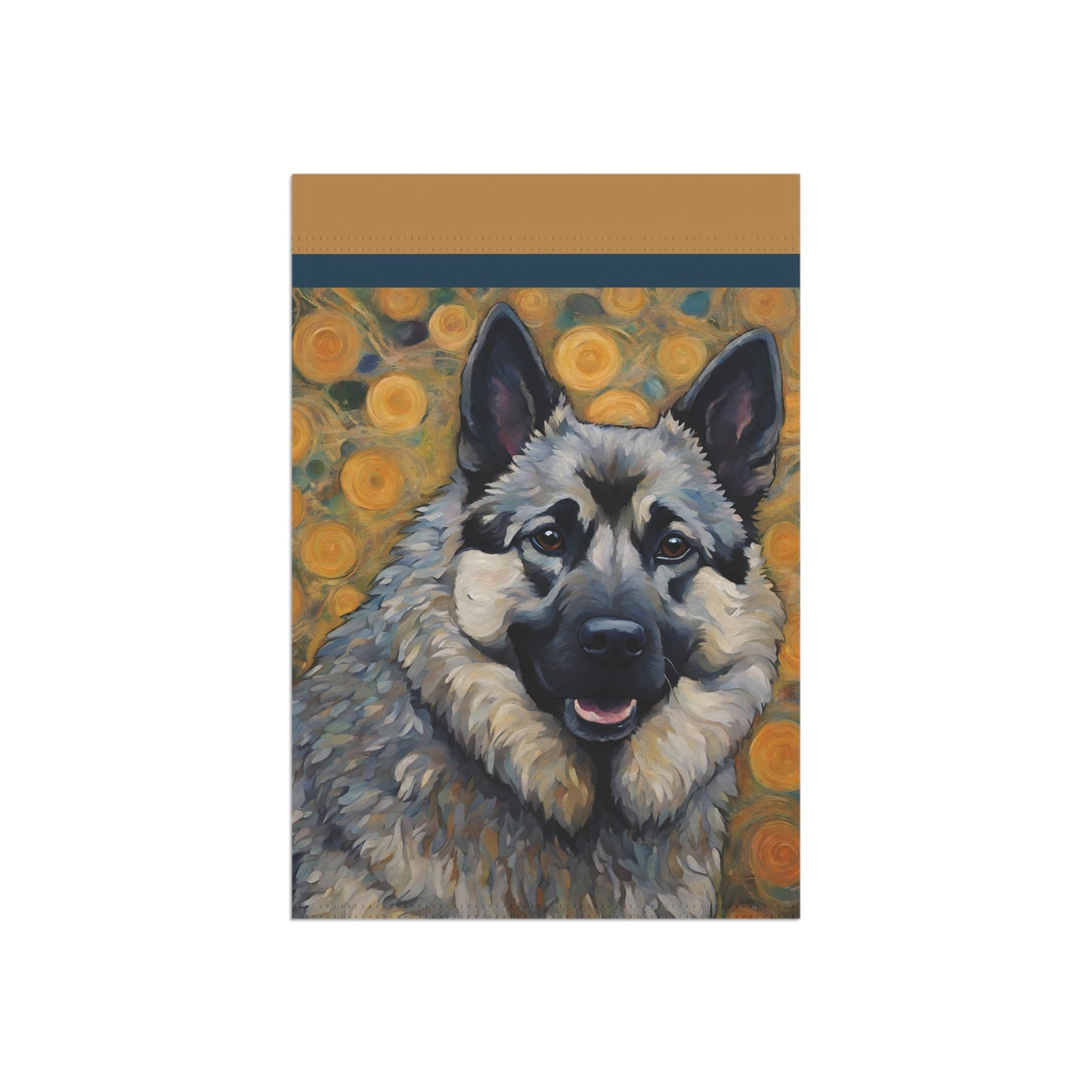 Norwegian Elkhound 2-Sided Garden & House Flag/Banner