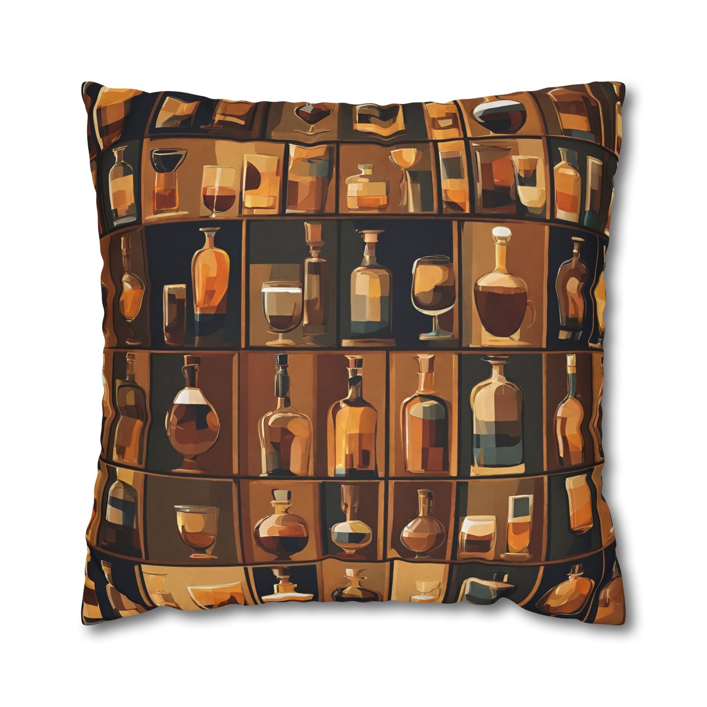 Well Stocked Square Poly Canvas Pillowcase