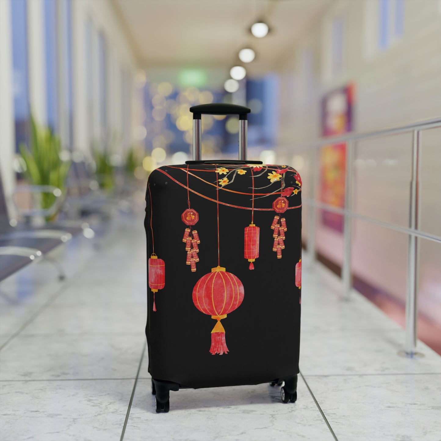 Chinese Paper Lanterns Luggage Cover