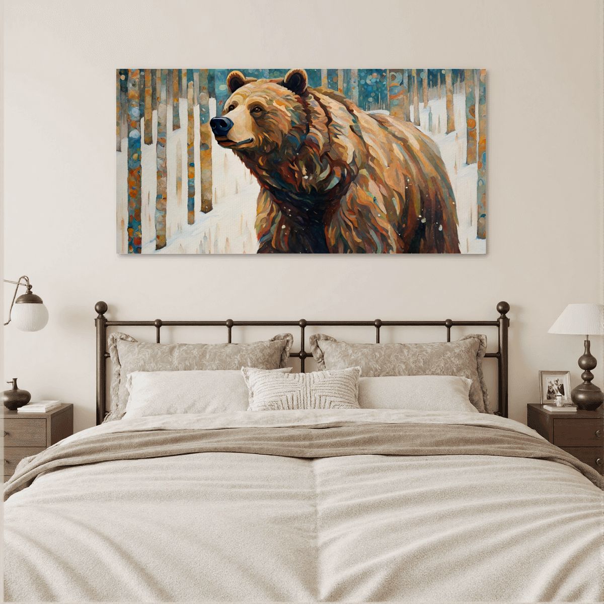 60" x 30" Printed Canvas Fabric Wall Art - No Frame (Made in USA)