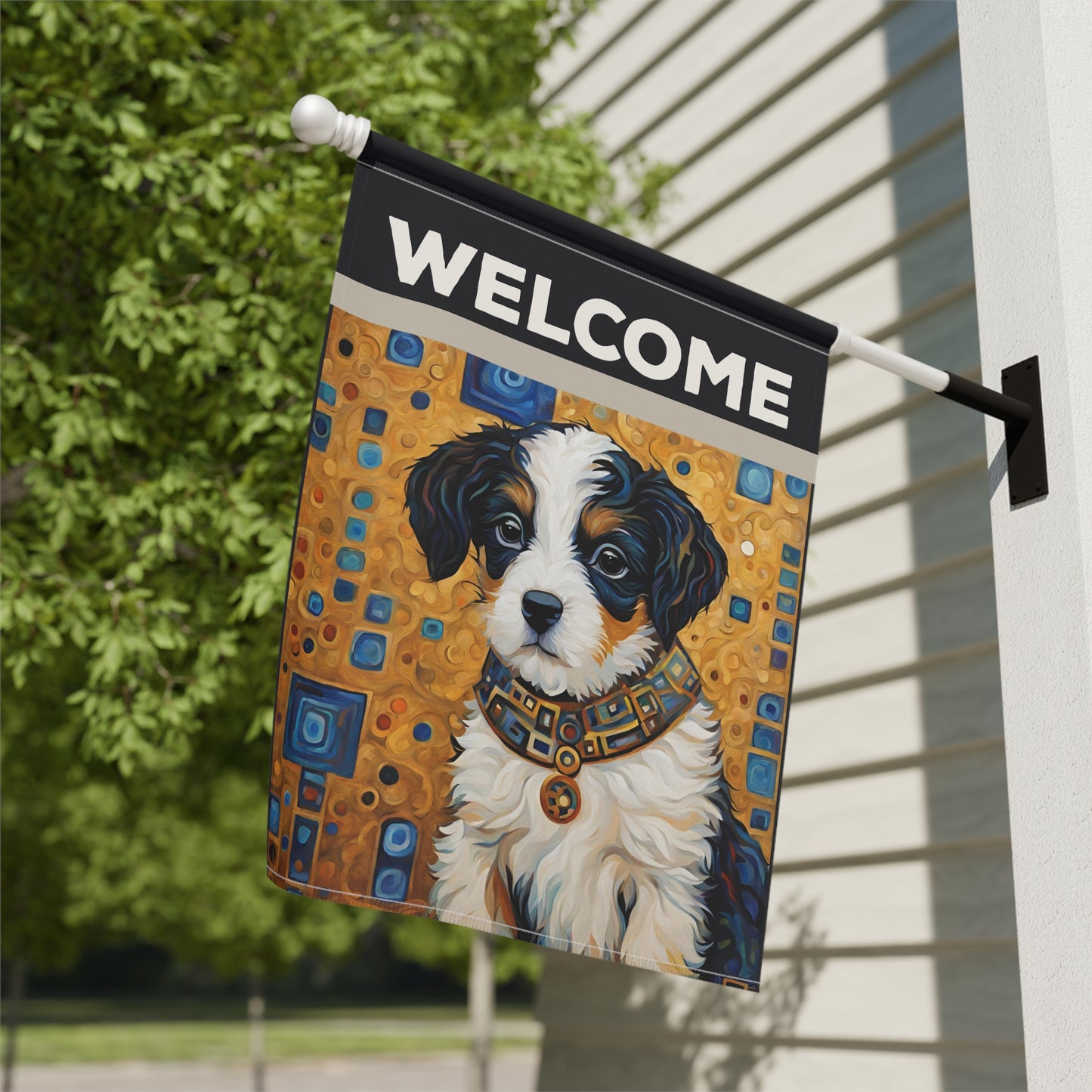 Roy Welcome 2-Sided Garden & House Flag/Banner