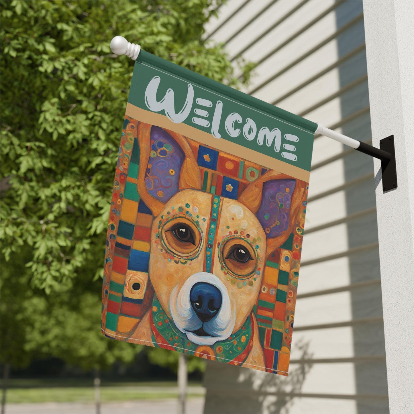 Chuy Welcome 2-Sided Garden & House Flag/Banner